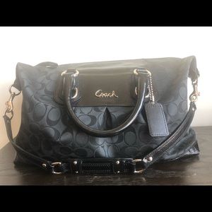 Black Coach logo bag